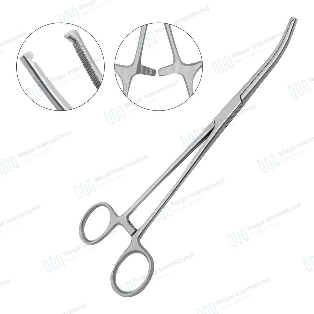 Rochester-Ochsner Forceps 7.25″ Curved 1×2 Teeth Serrated Jaws