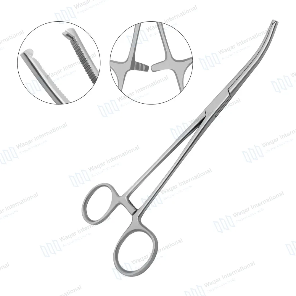 Rochester-Ochsner Forceps 5.5″ Curved 1×2 Teeth Serrated Jaws