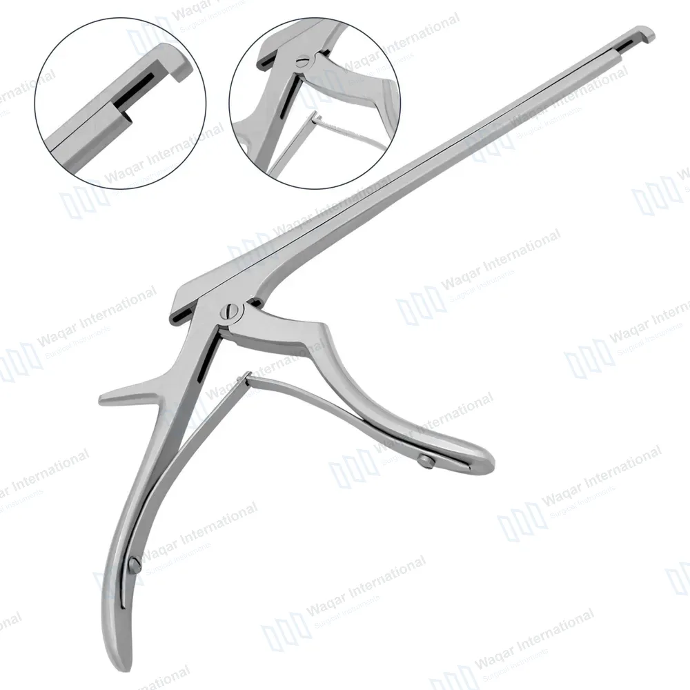 Kerrison Rongeur 7″ Shaft 90° Down Thin Footplate 5mm Bite