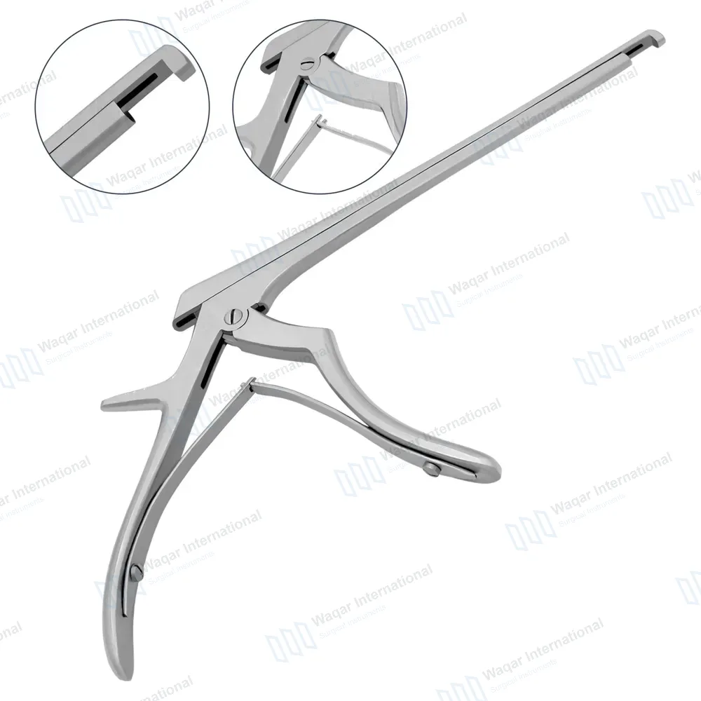 Kerrison Rongeur 7″ Shaft 90° Down Thin Footplate 4mm Bite