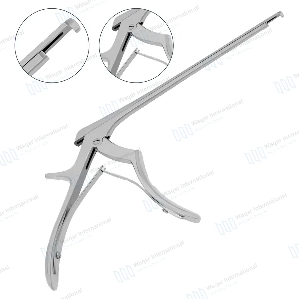 Kerrison Rongeur 7″ Shaft 90° Down Thin Footplate 1mm Bite