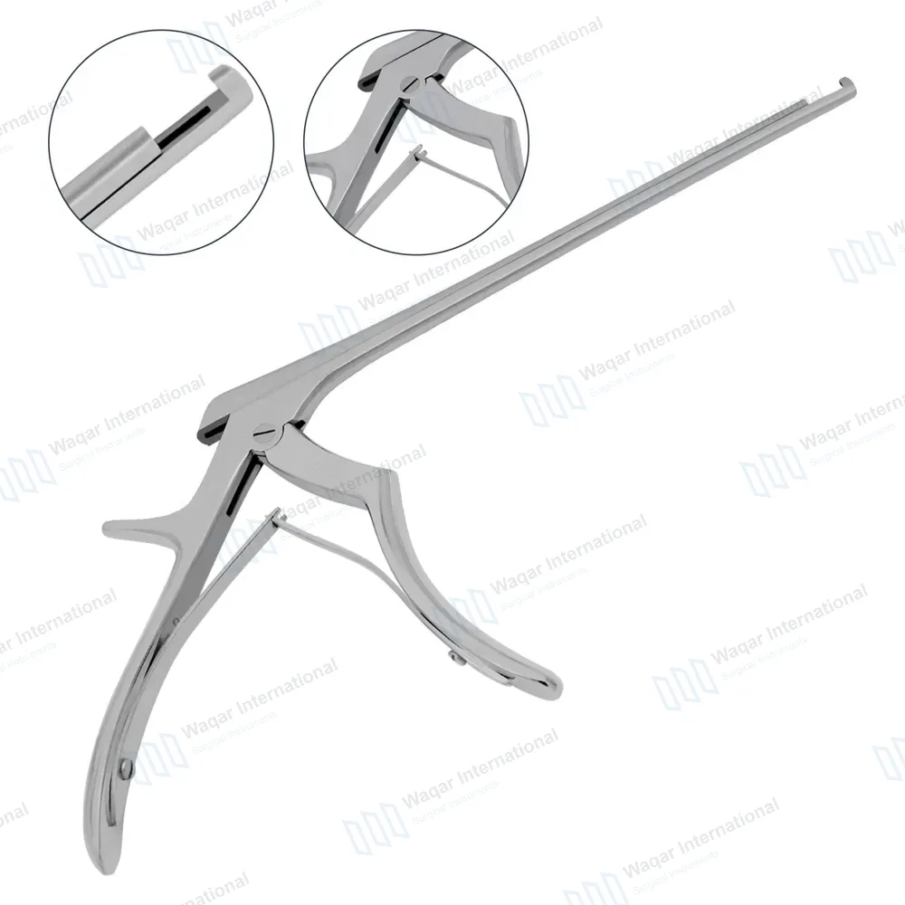 Kerrison Rongeur 7″ Shaft 90° Up Thin Footplate 5mm Bite