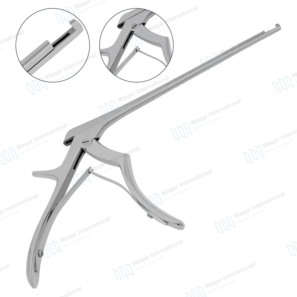 Kerrison Rongeur 7″ Shaft 90° Up Thin Footplate 4mm Bite