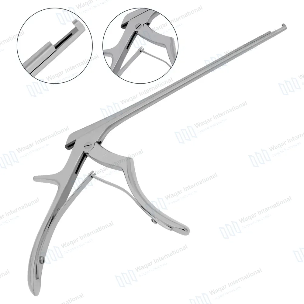 Kerrison Rongeur 7″ Shaft 90° Up Thin Footplate 3mm Bite