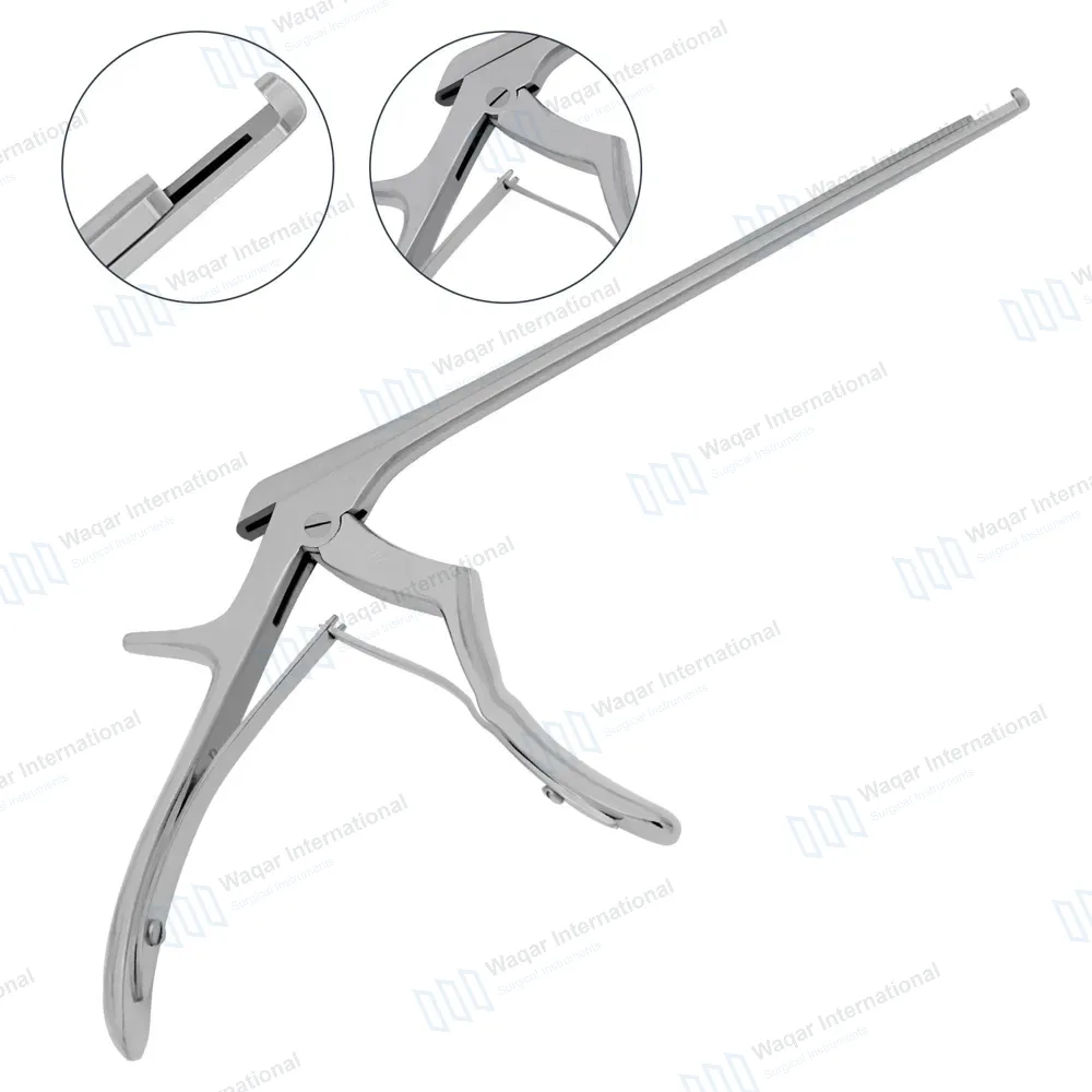 Kerrison Rongeur 7″ Shaft 90° Up Thin Footplate 1mm Bite