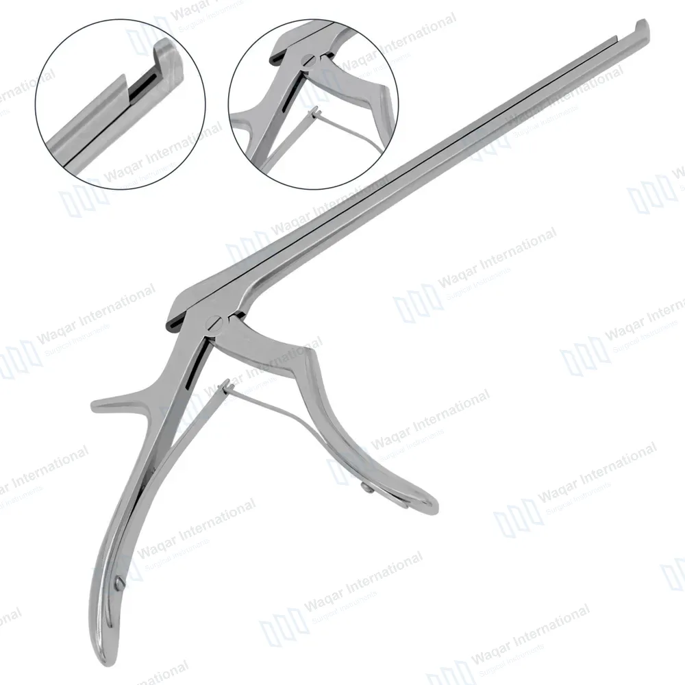 Kerrison Rongeur 7″ Shaft 40° Up Thin Footplate 5mm Bite