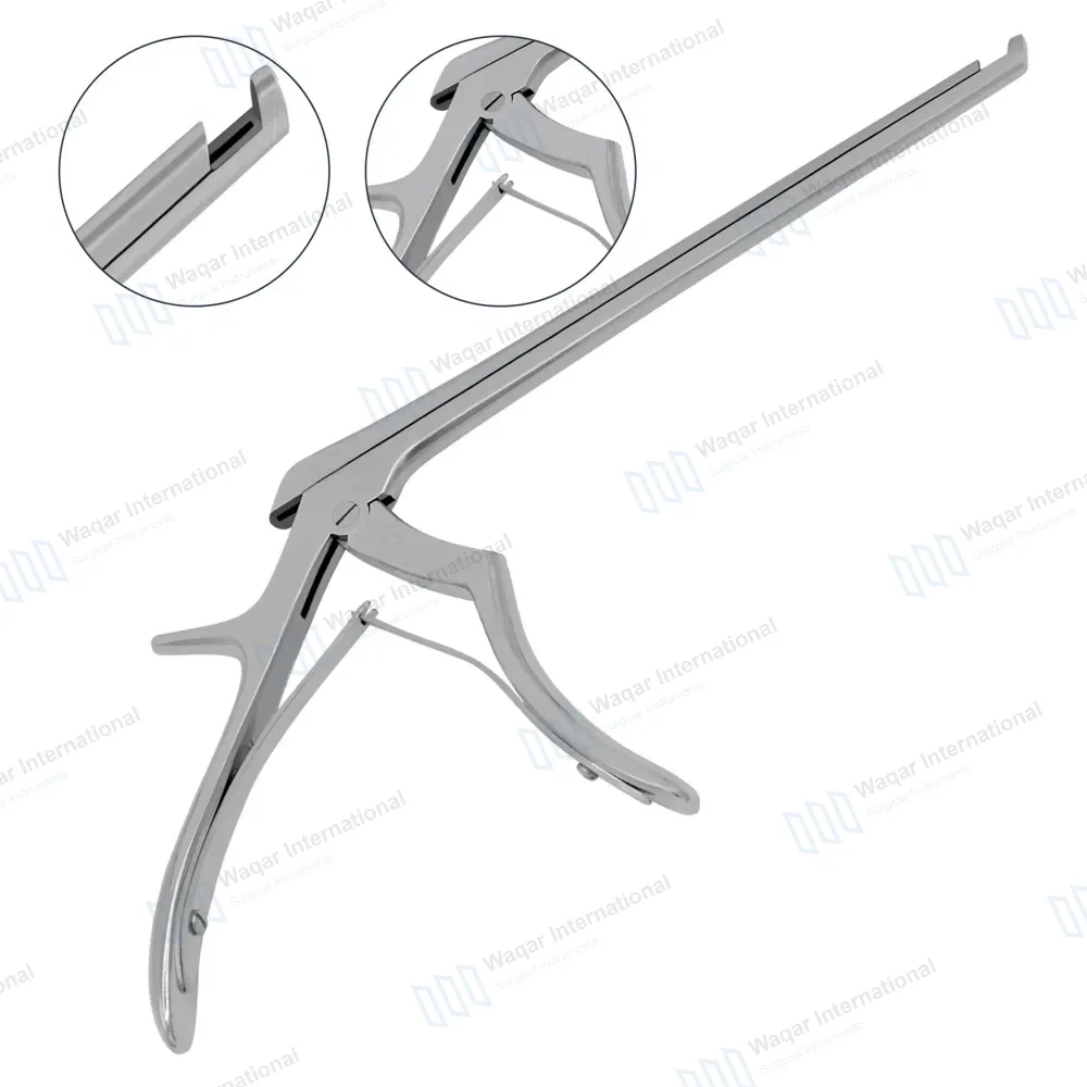 Kerrison Rongeur 7″ Shaft 40° Up Thin Footplate 3mm Bite