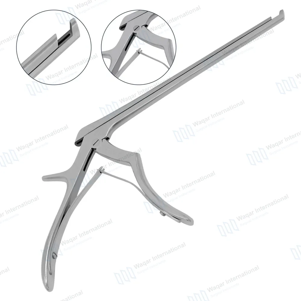 Kerrison Rongeur 7″ Shaft 40° Up Thin Footplate 2mm Bite