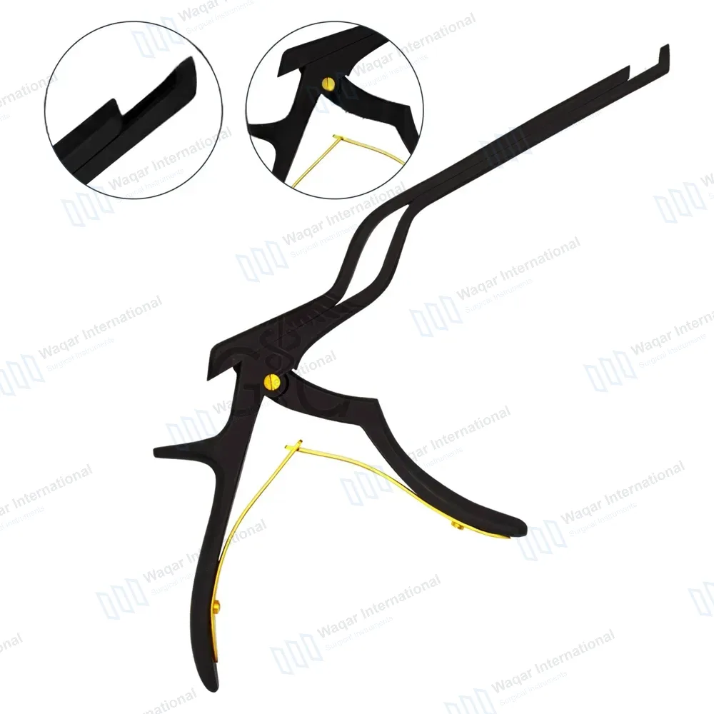 Bayonet Kerrison Rongeur 8″ (20.3cm) Black 45° Up 6mm Bite