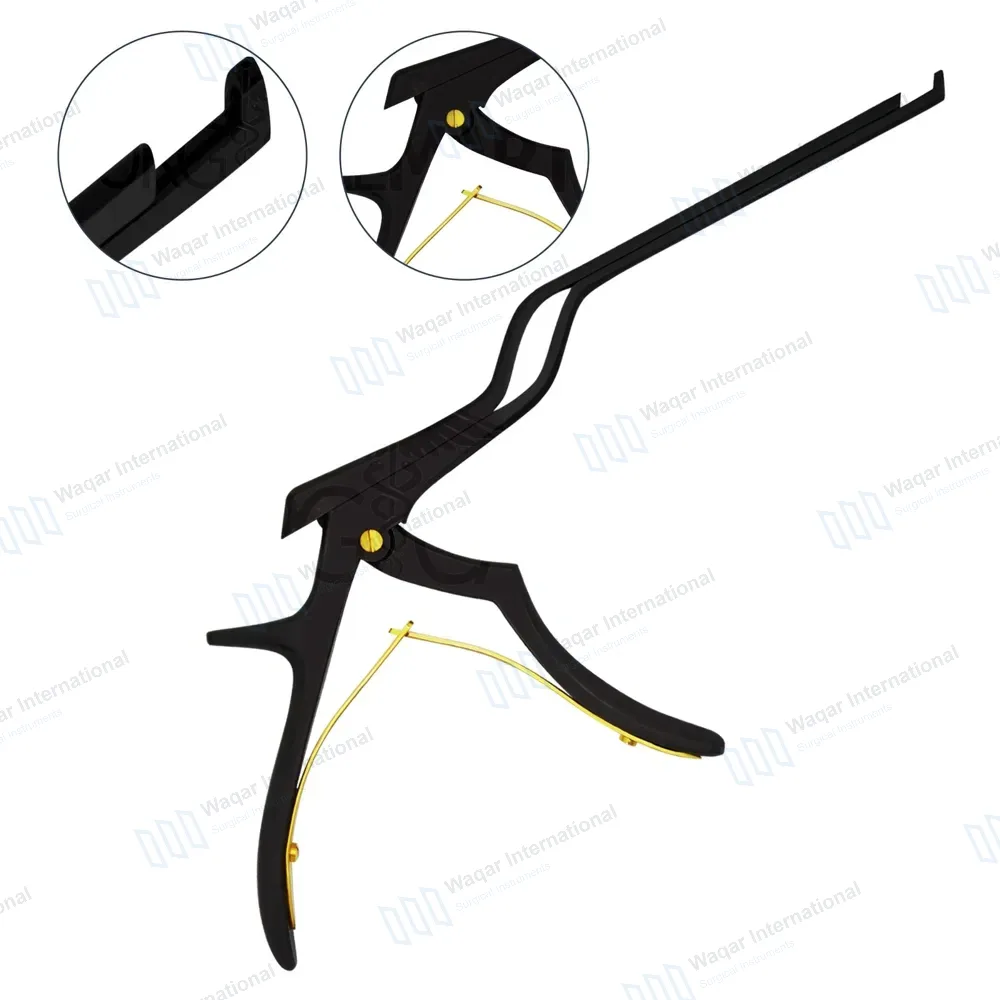 Bayonet Kerrison Rongeur 8″ (20.3cm) Black 45° Up 4mm Bite