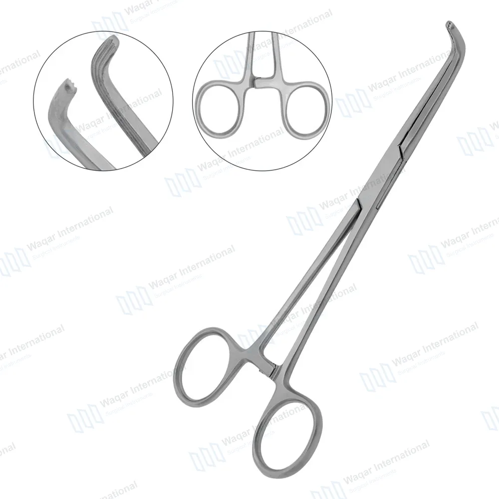 Mixter Forceps 9″ (22.9cm) Right Angled Longitudinal Serration Jaws