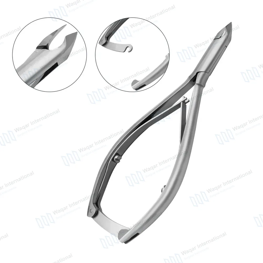 Cuticle Nipper 4.5″ Double Spring with Back Safety Lock