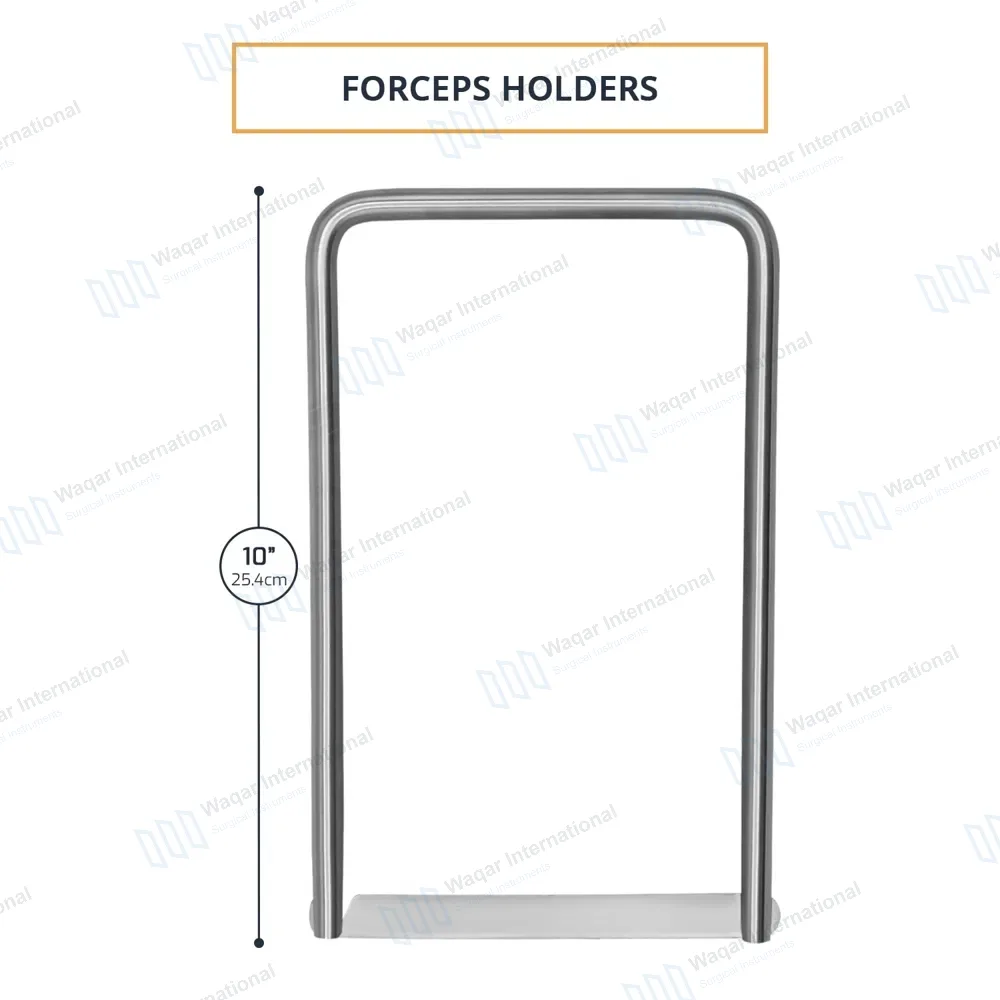 Forceps Holder 10″ with Hook Lock