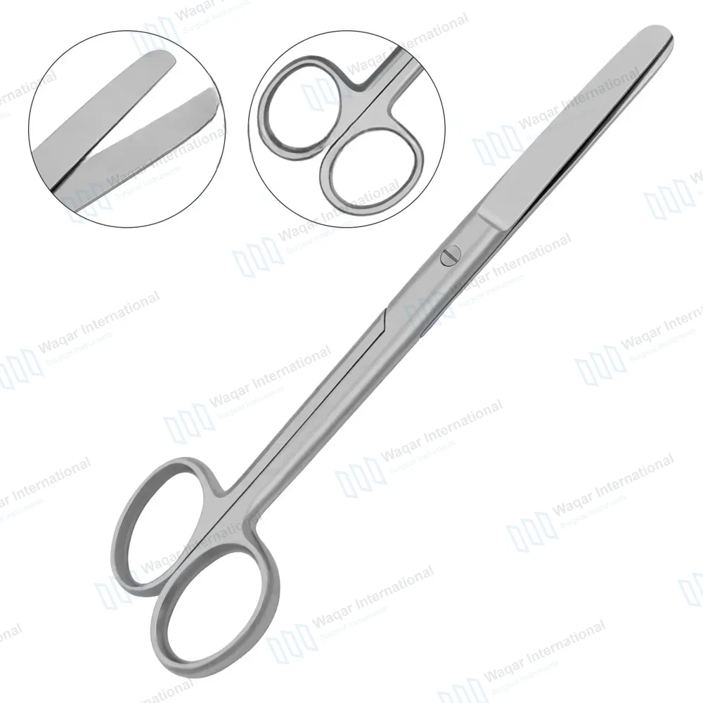 Operating Scissors 6.5″ Straight Blunt/Blunt Round Pattern
