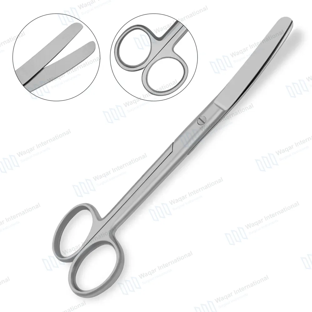 Operating Scissors 5.5″ Curved Blunt/Blunt Round Pattern