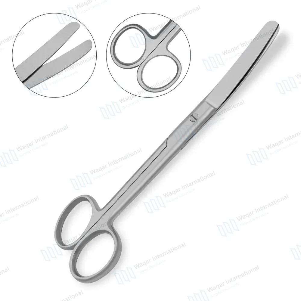 Operating Scissors 4.5″ Curved Blunt/Blunt Round Pattern