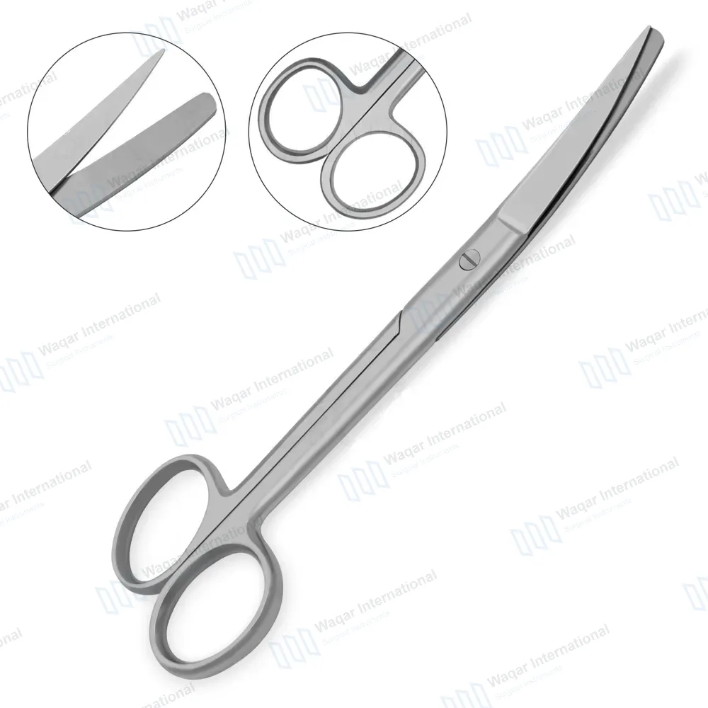 Operating Scissors 5.5″ Curved Sharp/Blunt Round Pattern
