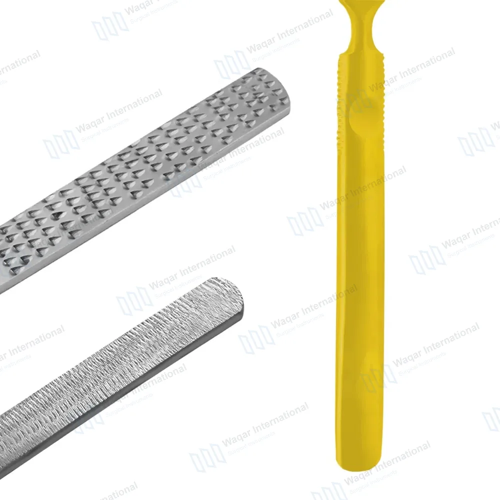 Foot File and Rasp 7″ Double Sided Callus Remover Yellow Handle