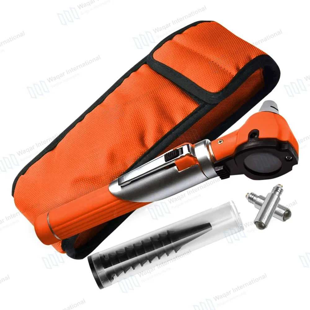 13 Pcs Fiber Optic Mini Otoscope Set – Orange