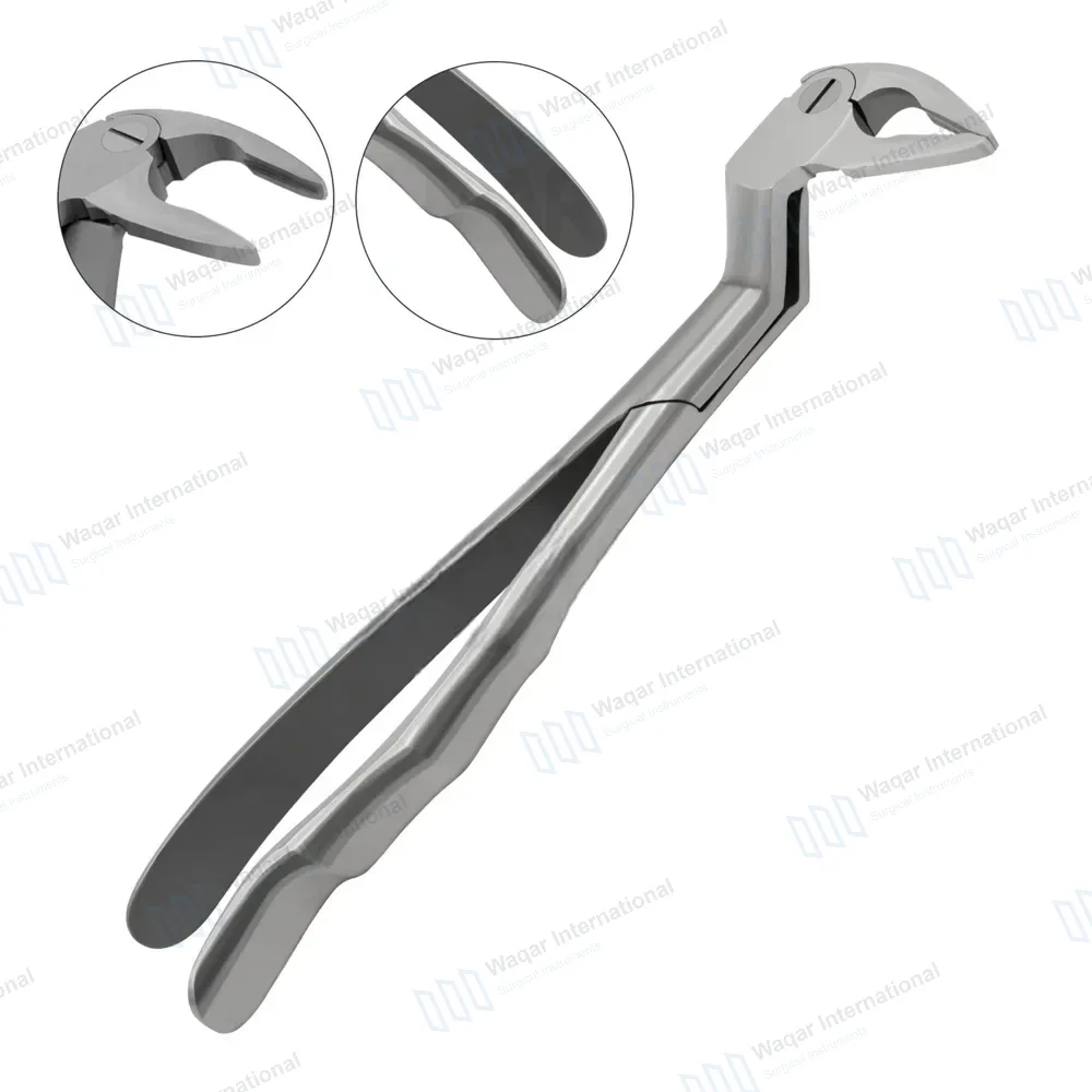 Micro Extracting Forceps #133L Left Angled Tapered Tips
