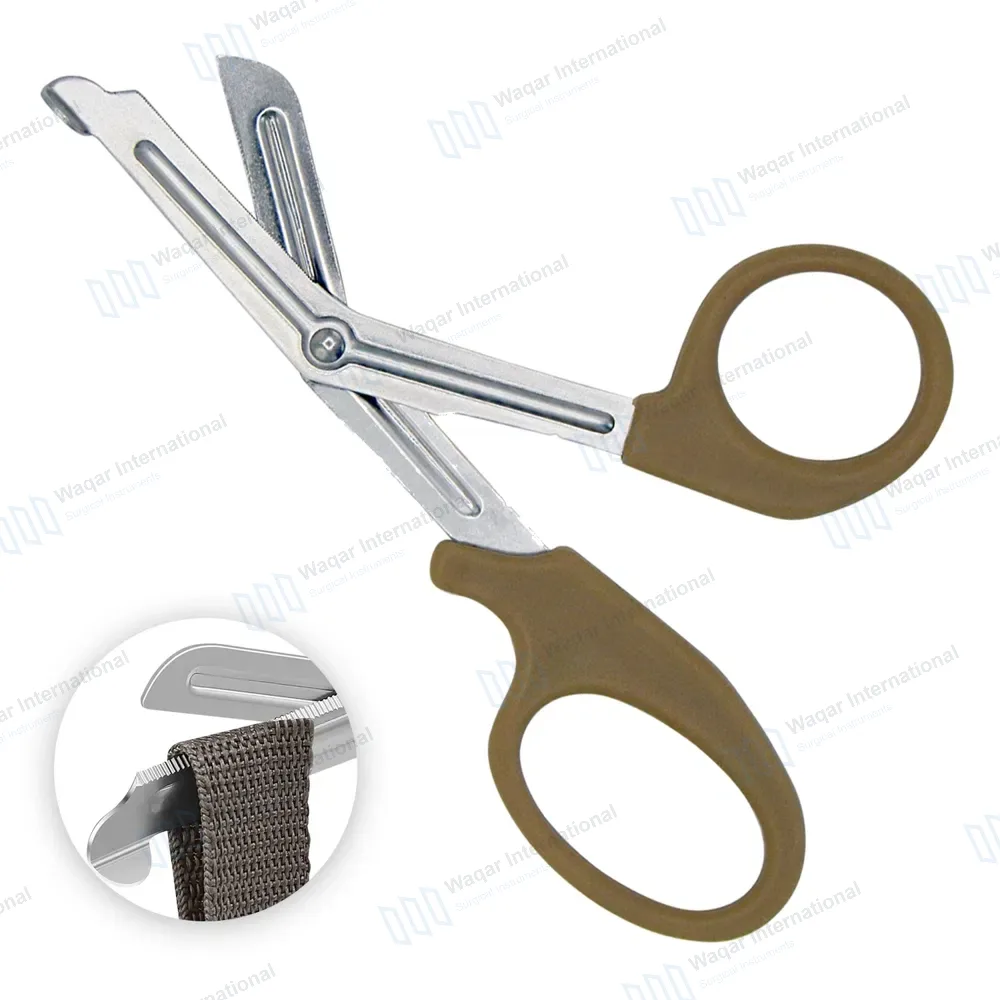 EMT Trauma Shears 7.25″ Blunt Tip Dark Sand Handle