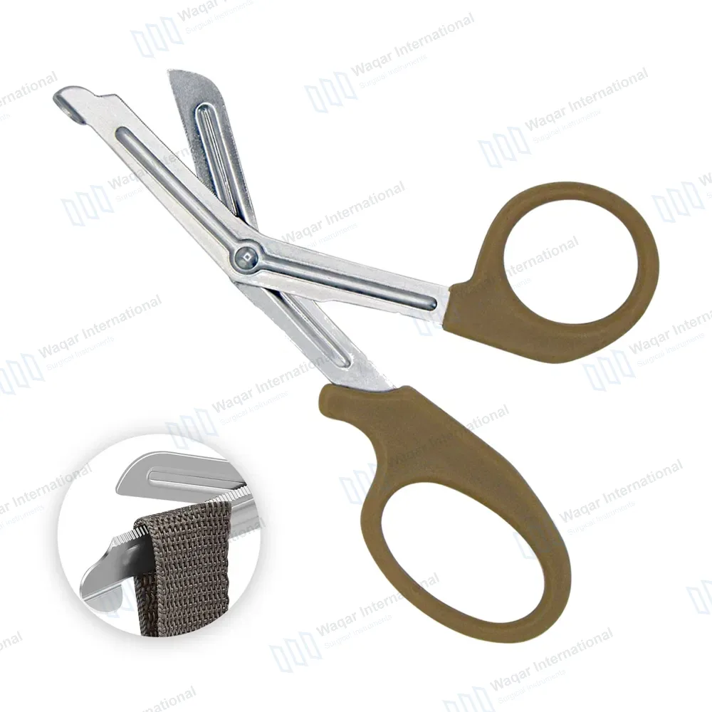 EMT Trauma Shears 5.5″ Blunt Tip Dark Sand Handle