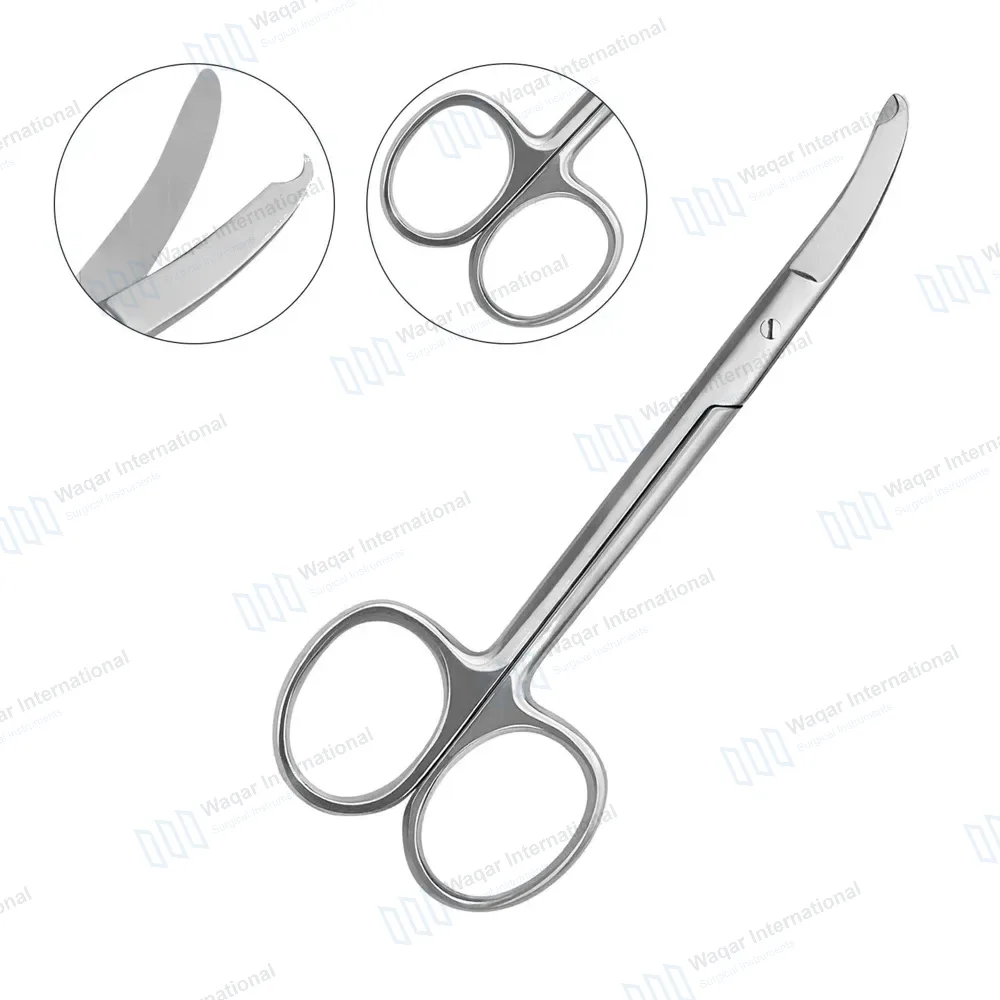 Shortbent Stitch Scissor 3.5″ Small Hook Tip