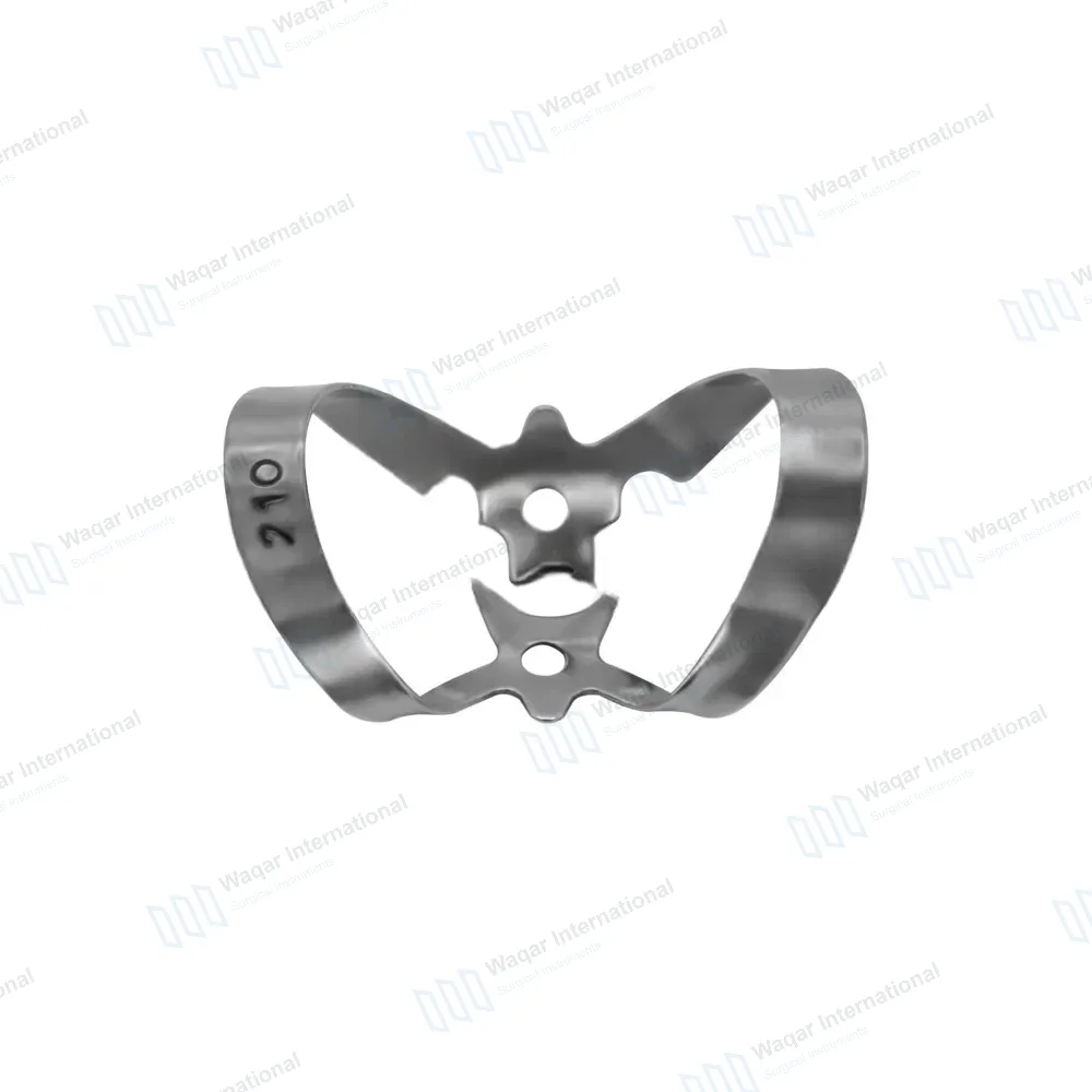 Endodontic Rubber Dam Clamp #210 for Upper Centrals and Incisors