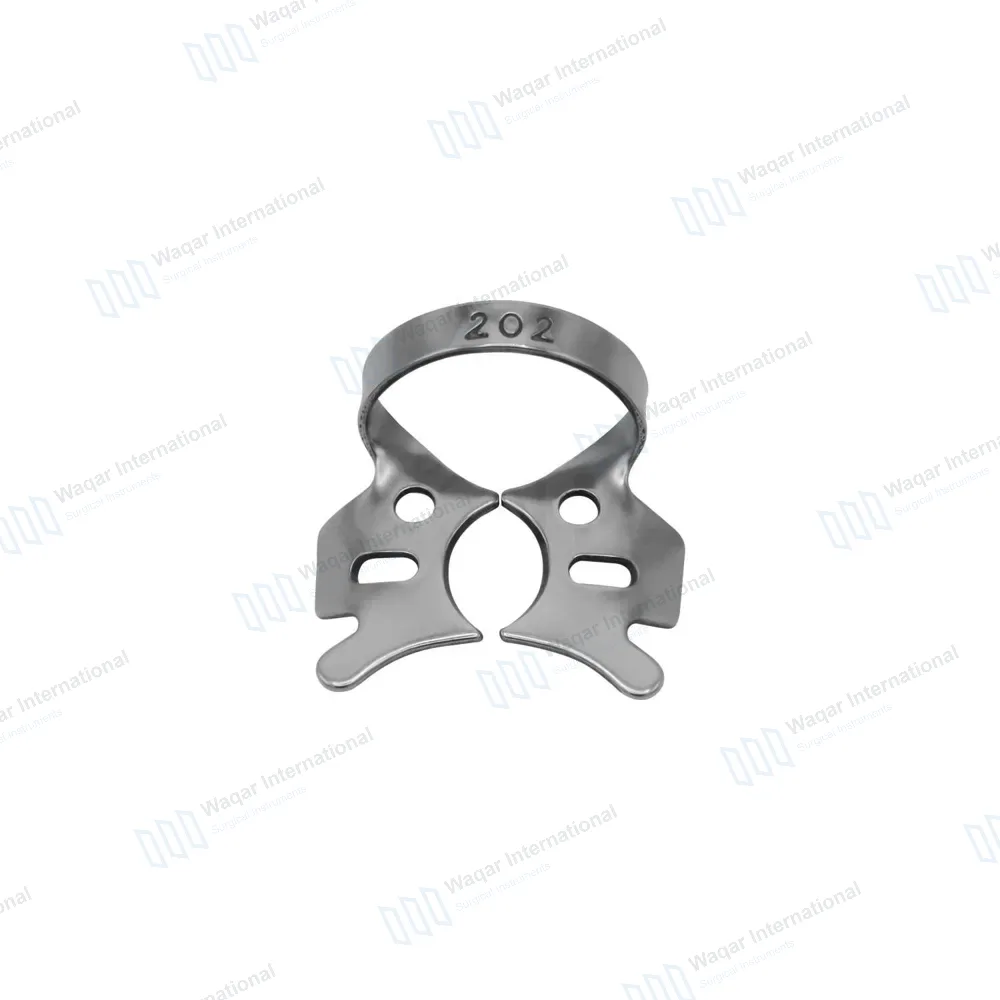 Endodontic Rubber Dam Clamp #202 for Large Lower Molars