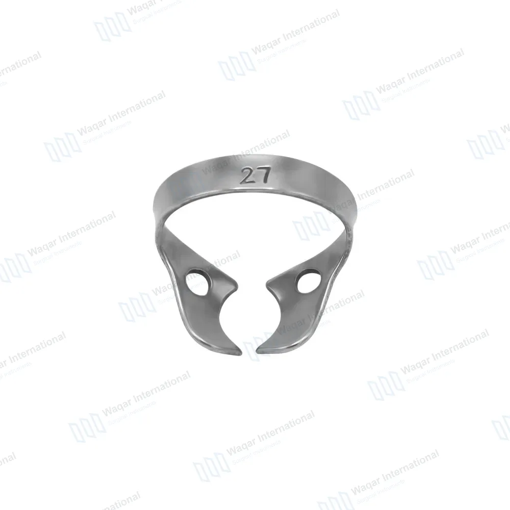 Endodontic Rubber Dam Clamp #27 for Large Molars