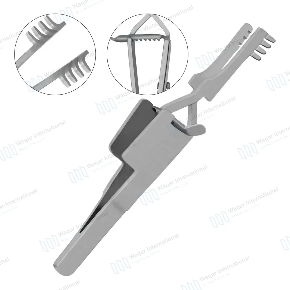 Automatic Skin Retractor 4″ Blunt 4×4 Prongs