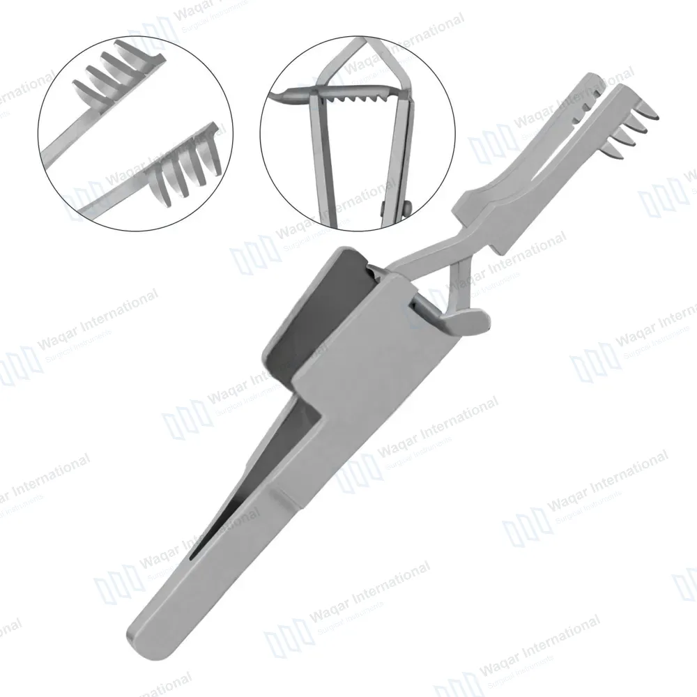 Automatic Skin Retractor 4″ Sharp 4×4 Prongs
