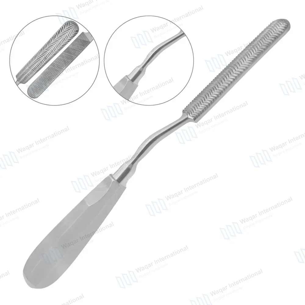 Bone File 10″ Half-round Blade 3 4/5″ X 3/5″ Bayonet Shank Handle
