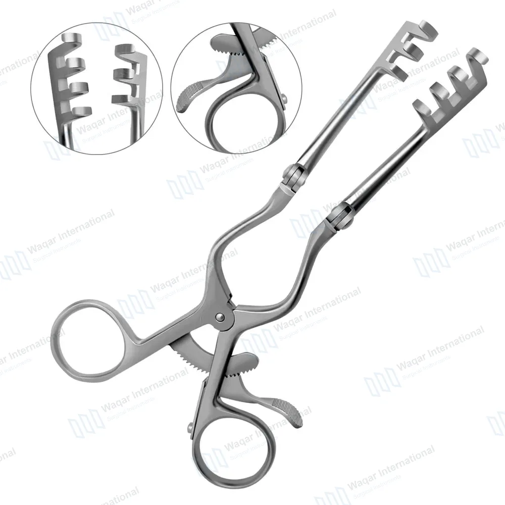 Beckman Weitlaner Retractor 5.5″ 3×4 Blunt Hinged Blade