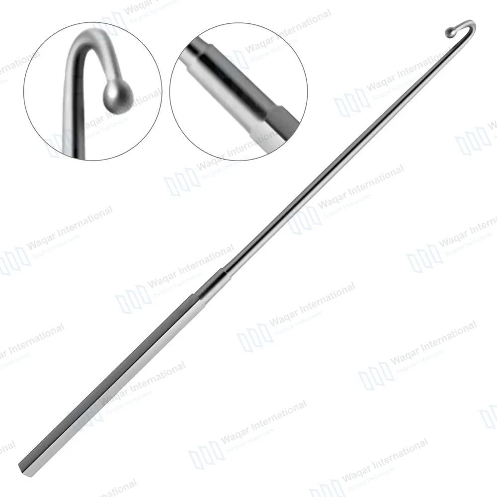 Covault Spay Hook 9″ with Curved Probe Tip