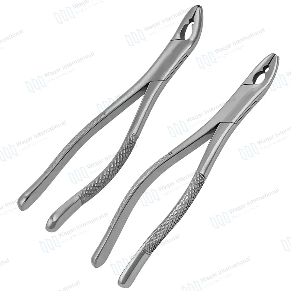 2 Dental Extracting Forceps #150AS & #151AS Serrated Split Beaks
