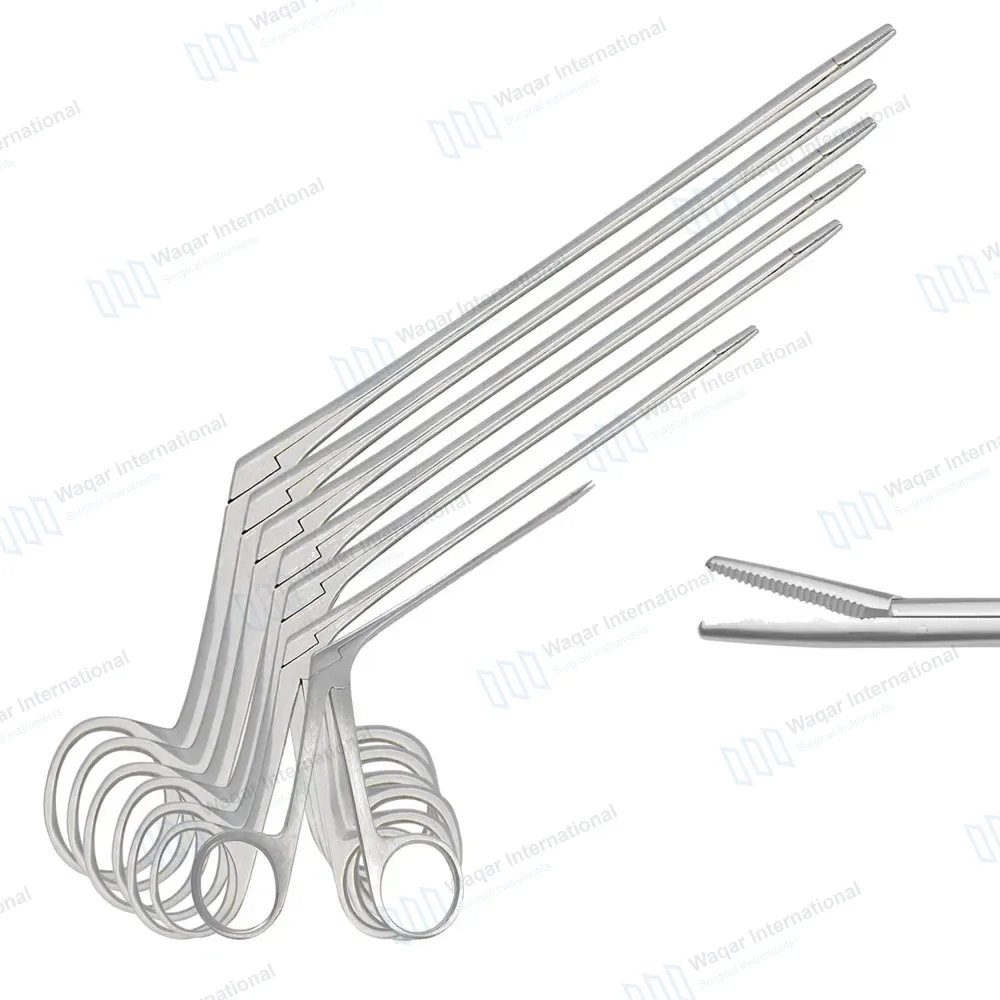 7 Pcs Alligator Ear Forceps Set 3.5″, 5.5″, 6.5″, 8″, 10″, 12″, 14″ Serrated Jaws