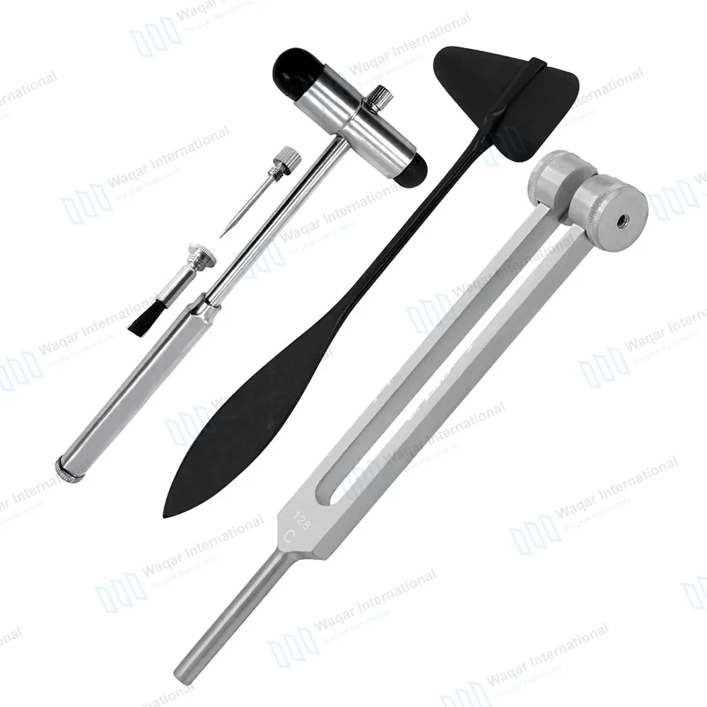 3 Pcs Precision Reflex Diagnostic Kit Taylor Hammer, Tuning Fork & Buck Hammer