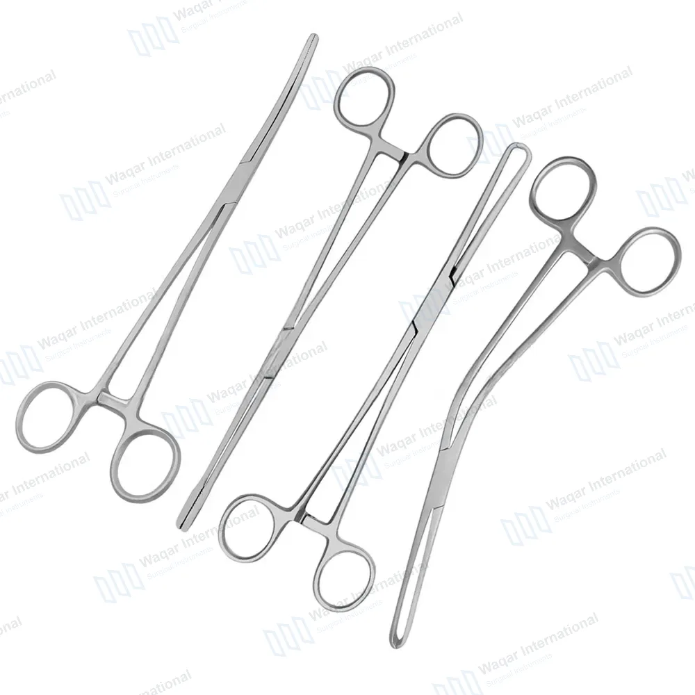 4 Pcs Gynecology Forceps Set