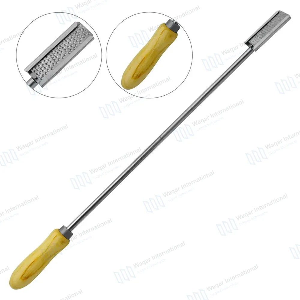 Equine Dental Float Rasp Straight with Adjustable Wooden Handle