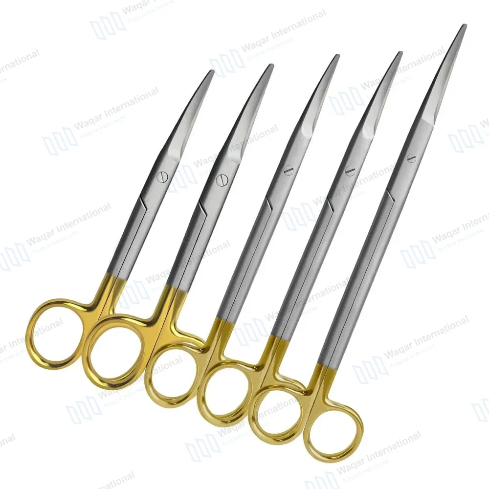 5 TC Mayo Dissecting Scissors Set 5.5″, 6.75″, 8″, 9″, 11″ Curved