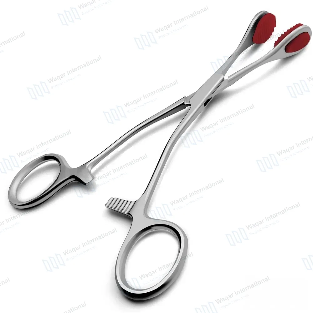 Young Tongue Forceps 7″ (17.8cm) with Silicone Grip Tips