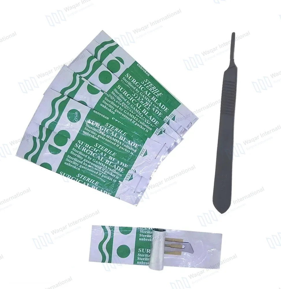 Tactical Black Scalpel Handle #3 with 10 Pcs Scalpel Blades #10