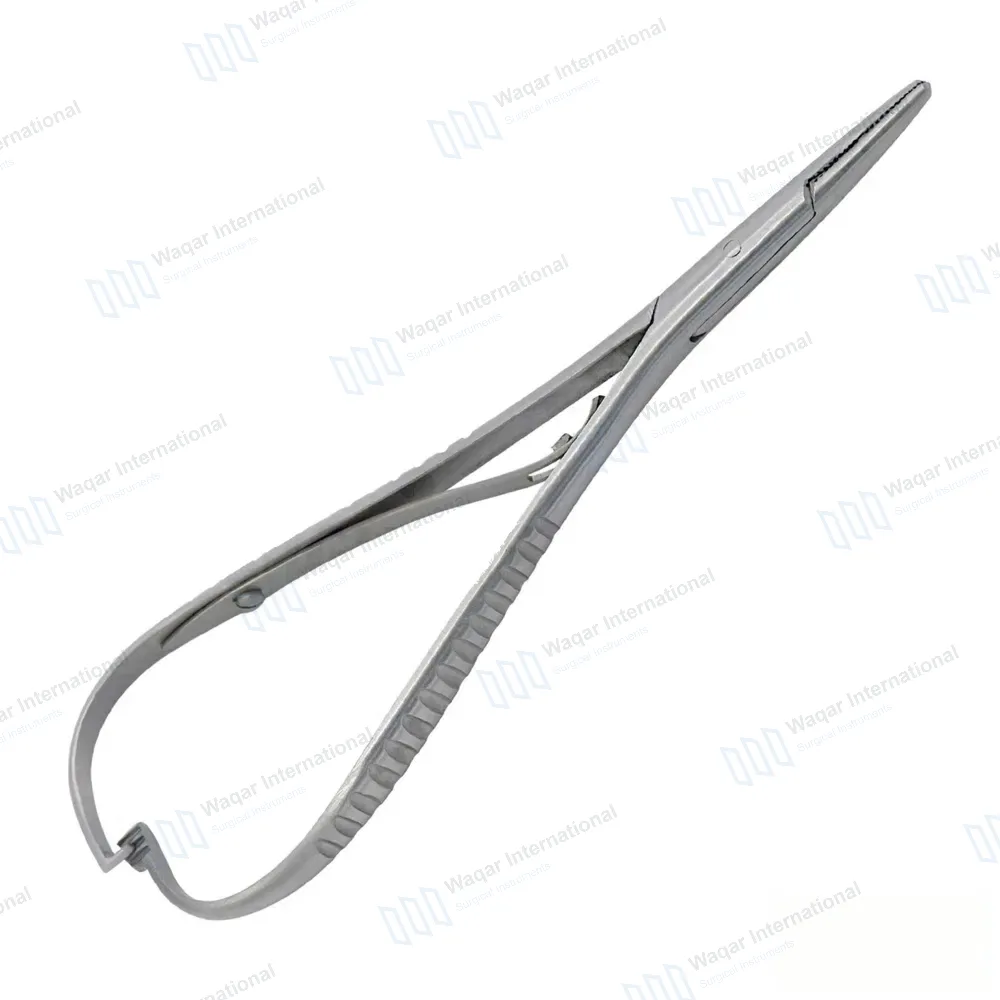 Mathieu Needle Holder Ligature Elastic Placing Plier 5.5″ Serrated Tips