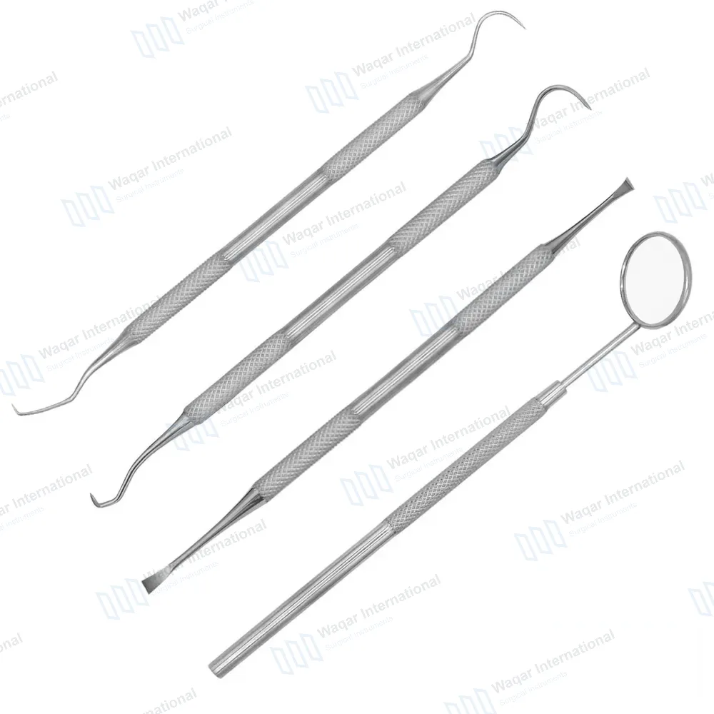 4 Pcs Dental Tartar Calculus Plaque Remover Set