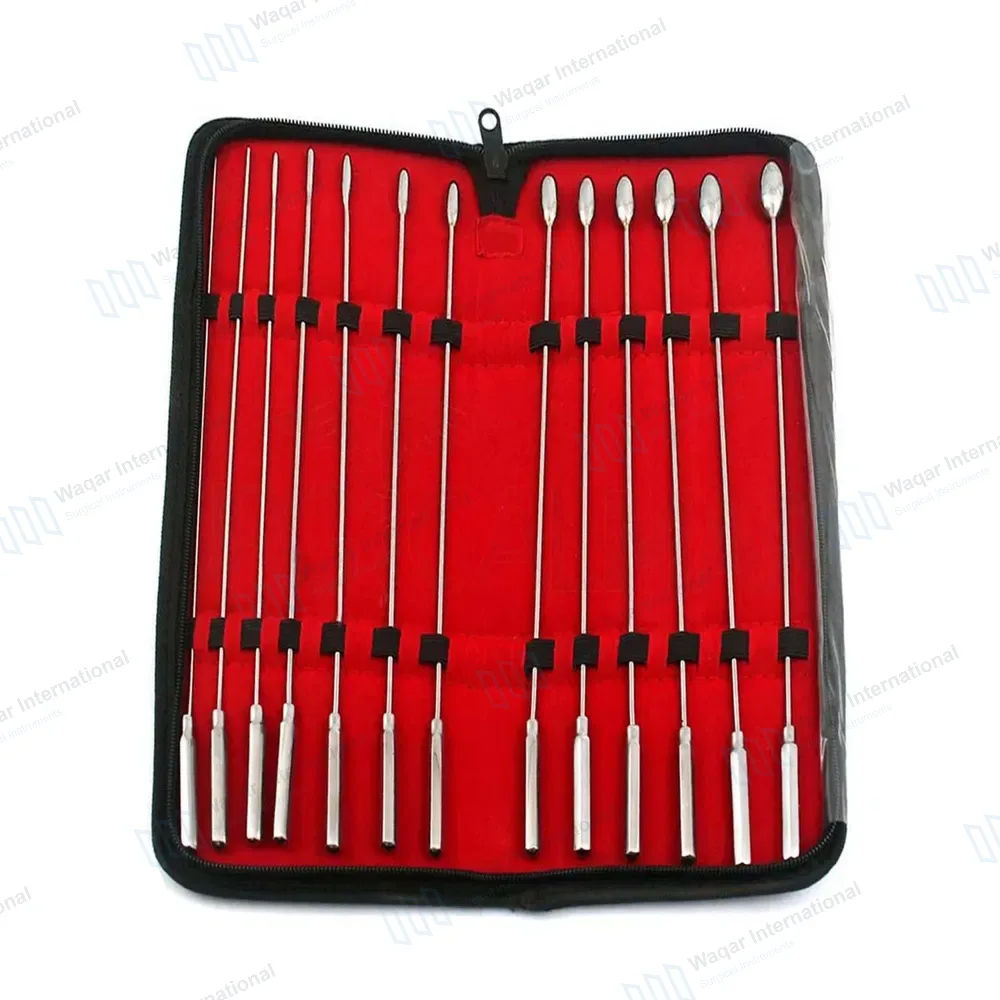 13 Pcs Bakes Common Duct Dilators Set 1mm-13mm Single Ended