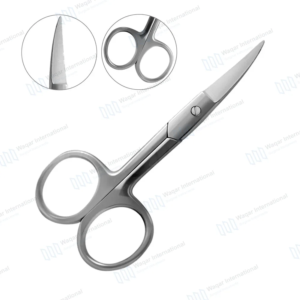 Fine Nail Scissors 3.5″ Curved Polished