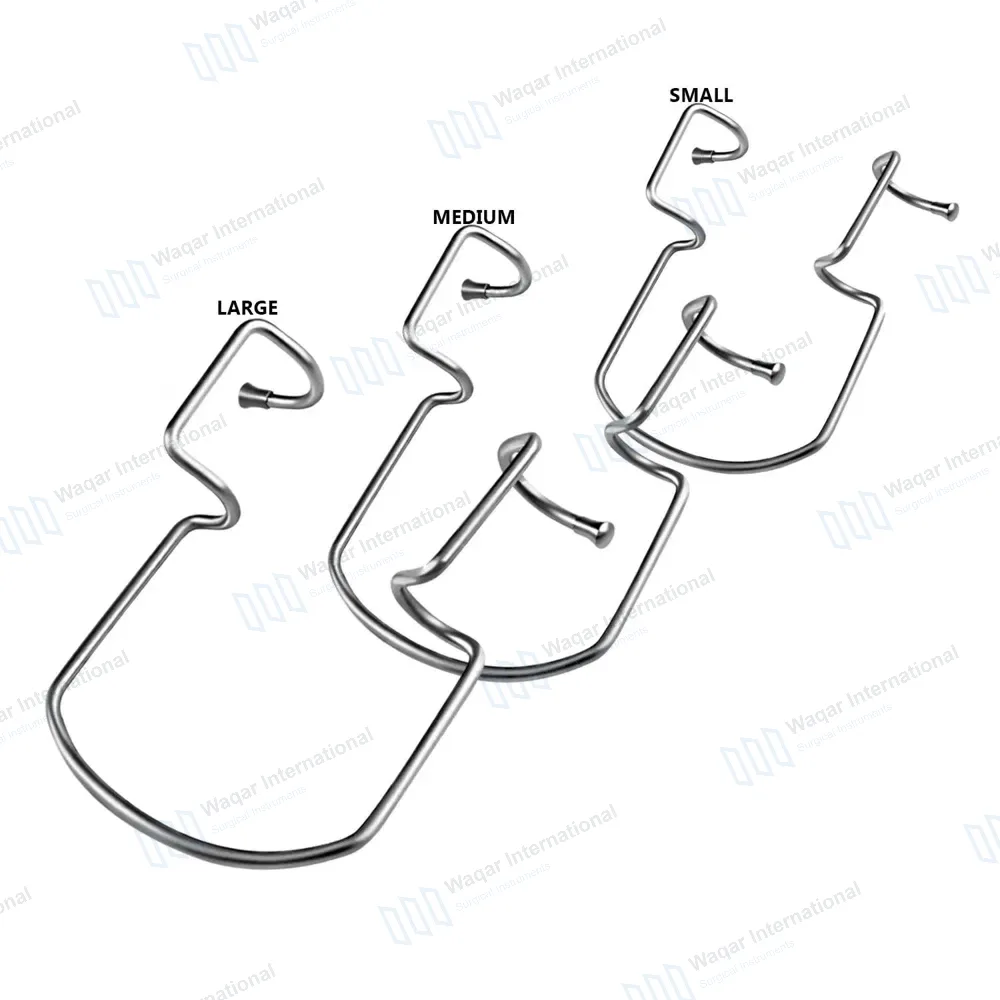 3 Pcs Orringer Cheek Retractor Set Small, Medium & Large