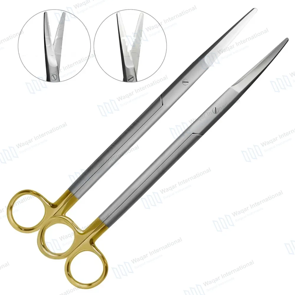 2 Pcs TC Mayo Dissecting Scissors Set 11″ Straight & Curved