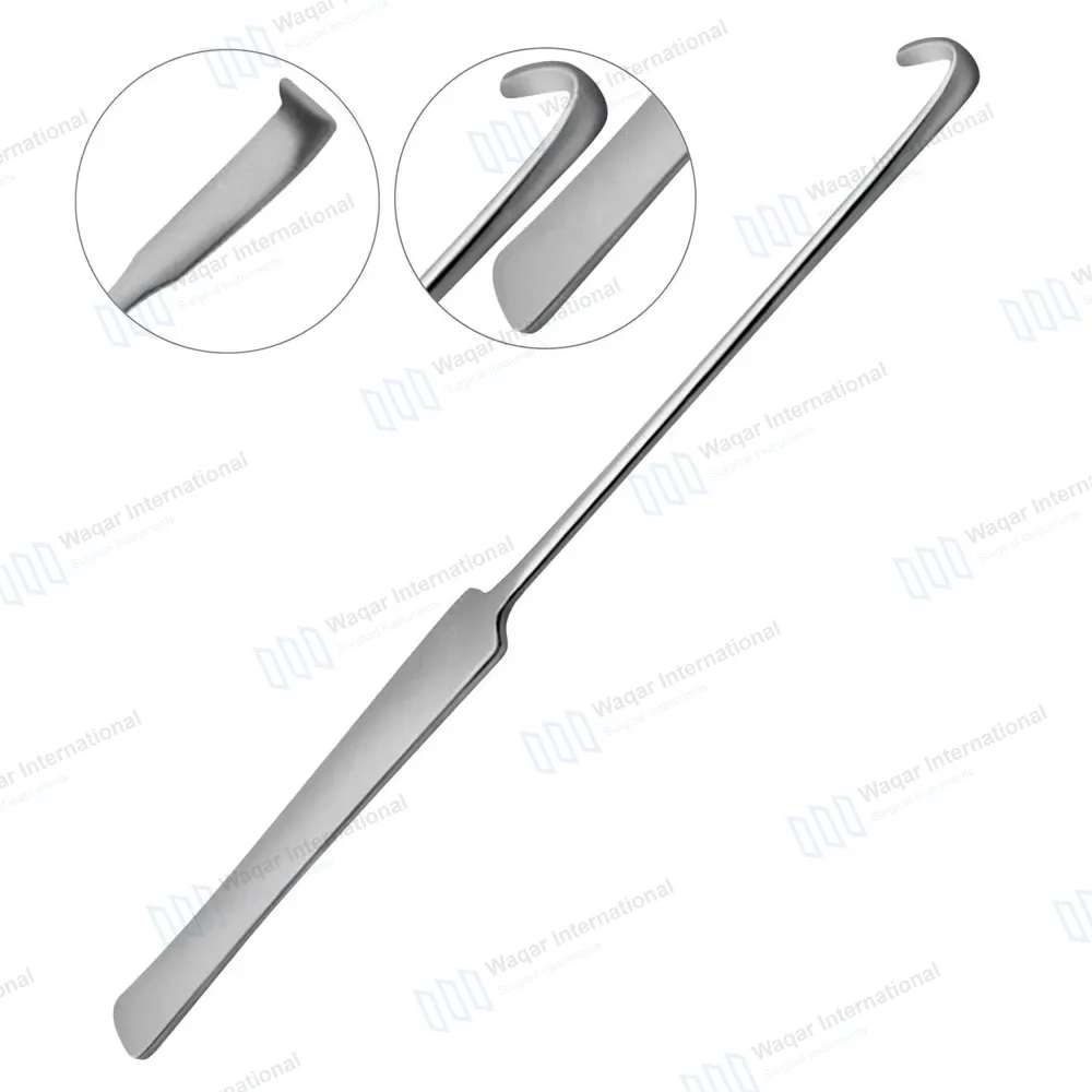 Spay Snook Hook 8″ Curved 5-6mm Wide Blunt Tip Flat Handle